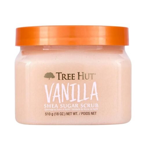 Tree Hut Vanilla Shea Sugar Exfoliating & Hydrating Body Scrub, 18 oz
