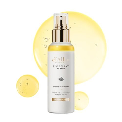 d’alba Piedmont Italian White Truffle First Spray Serum, Vegan Skin Care, Light-weight Face Moisturizer, Glow Serum for Radiant Skin, Non Comedogenic, All In One Mist, Korean Skin Care (3.38 fl oz.)