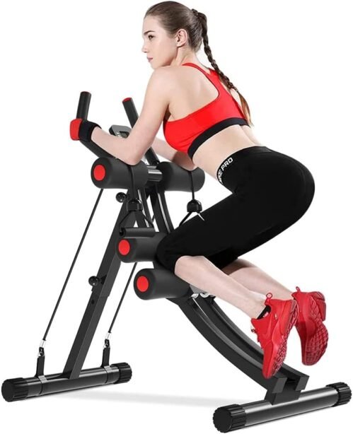 Fitlaya Fitness Core & Abdominal Trainers AB Workout Machine Home Gym Exercise Machine Ab Cruncher Foldable Fitness Equipment