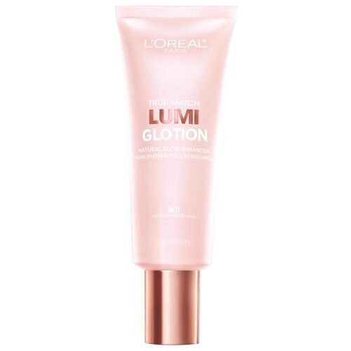 L’Oreal Paris Makeup True Match Lumi Glotion, Natural Glow Enhancer, Illuminator Highlighter, Bronzing Drops For a Sun-Kissed Glow, 901 Fair