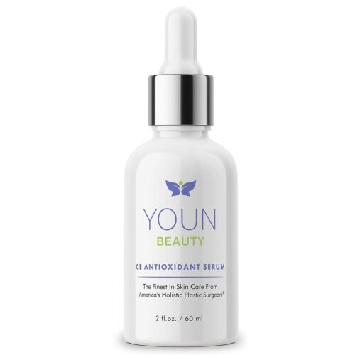 YOUN Beauty 20% Vitamin C Face Serum with Hyaluronic Acid, Ferulic Acid & Vitamin E by Holistic Plastic Surgeon Dr. Anthony Youn | Antioxidant Serum for Face for Skin Hydration, 60 ml