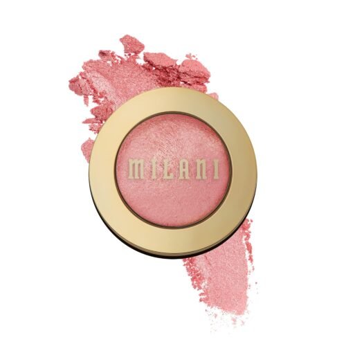 Milani Baked Blush, Powder Blush for Cheeks, Cruelty Free Makeup – Shape, Contour & Highlight Face for a Shimmery or Matte Finish -Dolce Pink