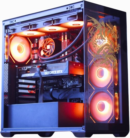 The Horizon Autherium I9 RTX Gaming PC || Core I9 CPU || RTX 5070 OC || 64GB RAM || 5TB Storage || 1.2GB/s WiFi, VR and Gaming Ready || Windows 11 PRO